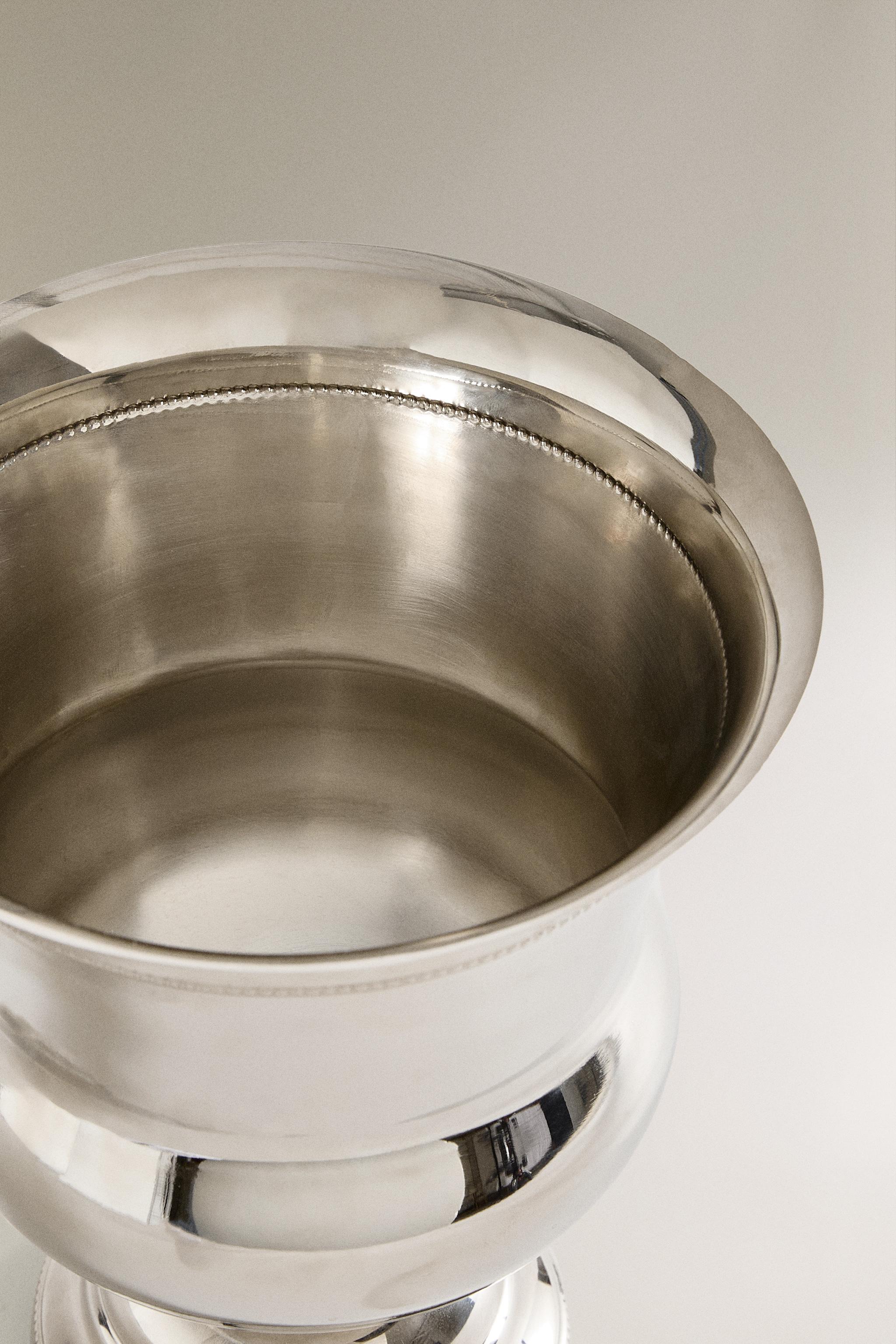 LARGE STEEL CUP VASE